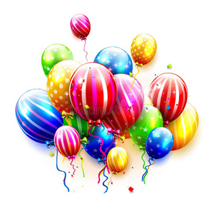 庆祝 新的 狂欢节 标准 乐趣 节日 招呼 气球 奢侈 假日