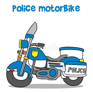 警方 摩托车手 插图 警察 艺术品 摩托车 驱动 骑手 运输