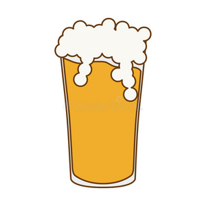 玻璃啤酒图标图像设计