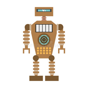 棕色机器人技术未来人工智能