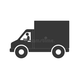 卡车 男人 偶像 商品 货运 纸板 邮递员 秩序 加载 物流
