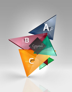 三维三角形现代构图