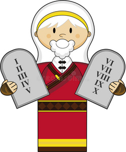 卡通摩西人物照片