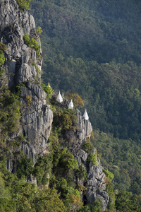 轴索 兰邦 风景 寺庙 亚洲 传统 宝塔 佛塔 大英 文化