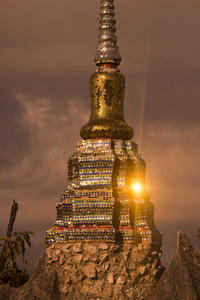 宝塔 大英 地标 文化 风景 泰国 宗教 东南亚 兰邦 瓦特