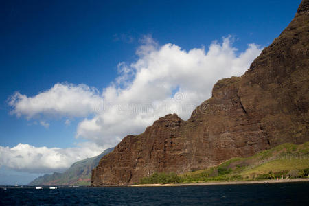 夏威夷语 海岸 风景 旅行 旅游业 太平洋 海岸线 岛屿