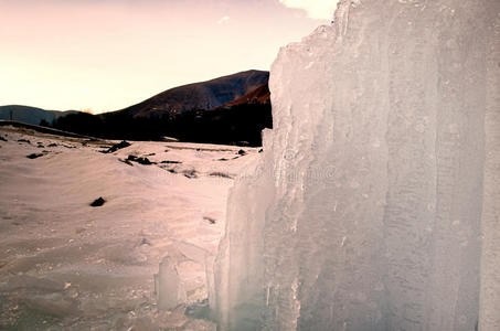 气候 一月 场景 风景 阿塞拜疆 冻结 特写镜头 十二月