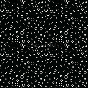 抽象几何黑白矢量气泡图案