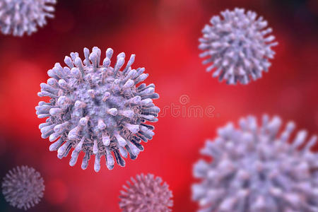 艾滋病毒 插图 微生物学 科学 显微镜 发烧 特写镜头 提供