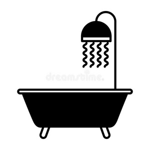 浴缸水龙头隔离图标