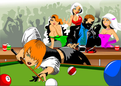 卡通台球图片-卡通台球素材-卡通台球插画-摄图新视界