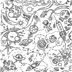 银河系手绘图片-银河系手绘素材-银河系手绘插画-摄图新视界