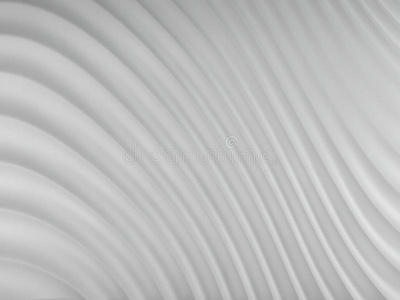 灰色白色曲线的三维抽象背景，插图