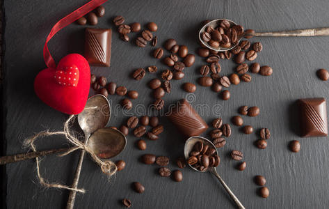 巧克力糖和咖啡豆