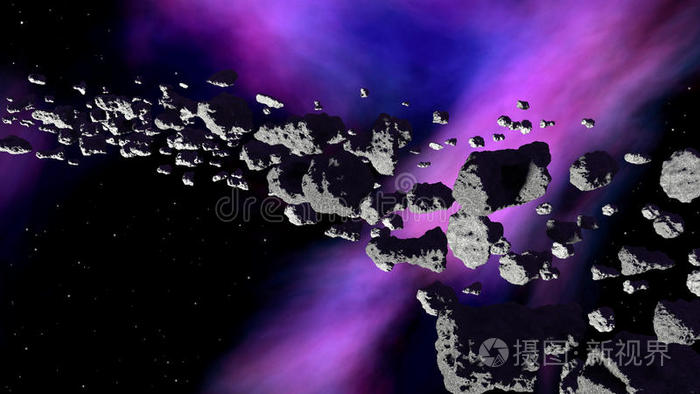 银河系 轨道 星云 科学 提供 小行星 恐怖 插图 明星
