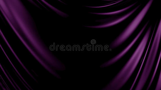 三维插图抽象紫色背景布