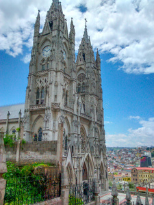 Basilica del voto nacional in quito，