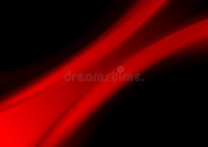 抽象红色光滑模糊的波浪背景