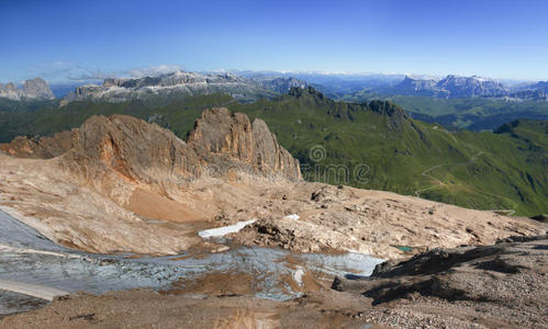 攀登 早晨 阿尔卑斯山 落下 高的 风景 环境 蒙特 岩石