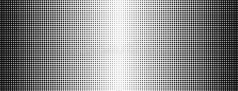 灰色半色调黑白背景。 矢量插图与半色调点纹理为波帕丁，趋势设计