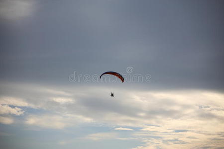 极端 滑翔 风景 傍晚 爱好 航班 自然 飞行 滑翔伞 活动