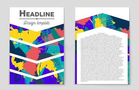 抽象布局背景集。 用于艺术模板设计，列表，首页，模型小册子主题风格，横幅，想法，封面