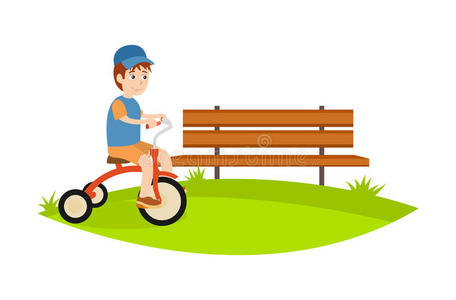 自行车 帽子 享受 周期 运动 外部 男孩 童年 孩子们