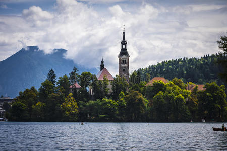 环境 假期 村庄 自然 斯洛文尼亚 阿尔卑斯山 教堂 旅游业