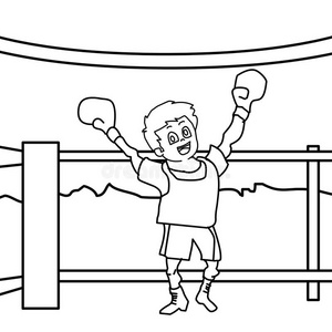 拳击动漫贴花图片-拳击动漫贴花素材-拳击动漫贴花插画-摄图新视界