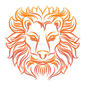 狮子素描高清图片