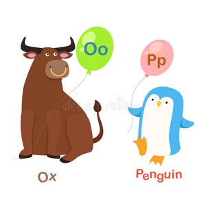 字母o-ox,p-企鹅照片