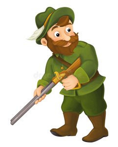 猎人卡通图片-猎人卡通素材-猎人卡通插画-摄图新视界