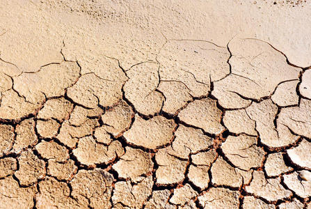荒漠化,气候变化,干旱和开裂的地球照片