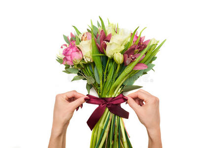 手绑花图片