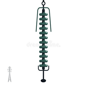 陶瓷 建设 绝缘 电池 建筑学 等距 偶像 电缆 插图 能量