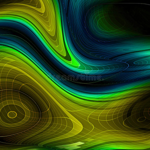 能量 曲线 公司 动态 插图 软的 运动 颜色 流动的 绘画
