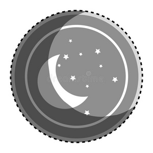 轮廓 单色 偶像 救济 月光 新月 宇宙 公司 卫星 银河系