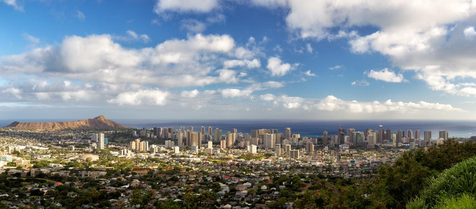 统一 摩天大楼 瓦胡 檀香山 城市景观 旅游业 风景 夏威夷
