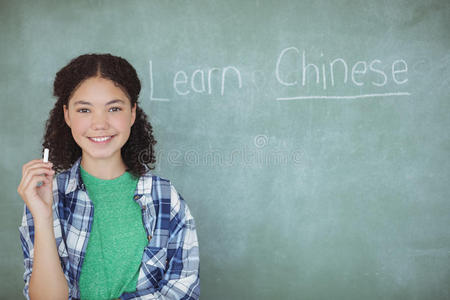 信息 青春期 可爱的 教室 友谊 粉笔 女孩 知识 连接