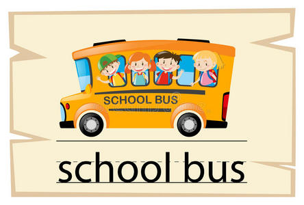 抽认卡 儿童 削减 照片 信件 螺柱 小孩 绘画 拼写 公共汽车