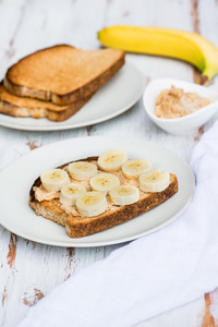 干杯 水果 香蕉 食物 蛋白质 三明治 小吃 营养 传播