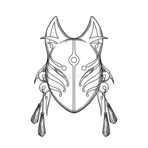 恶魔的面具图形恶魔狐狸面具照片