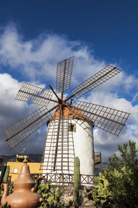 加那利 西班牙 天际线 天空 摩根 地标 岛屿 风车 十二月