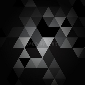 黑色和灰色三角形图案。
