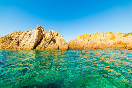 美丽的 海滩 海滨 海岸线 撒丁岛 天堂 科斯塔 风景 公司