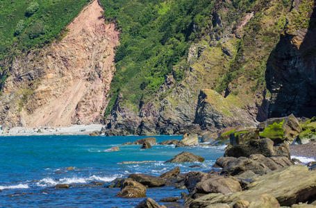 场景 岩石 海洋 海岸线 海滩 林顿 美女 沿海 地标 乡村