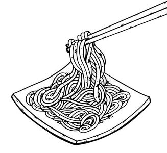 手绘面条图片-手绘面条素材-手绘面条插画-摄图新视界