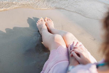 特拉 海洋 女孩 海岸 海景 目的地 夏天 自然 天空 美女