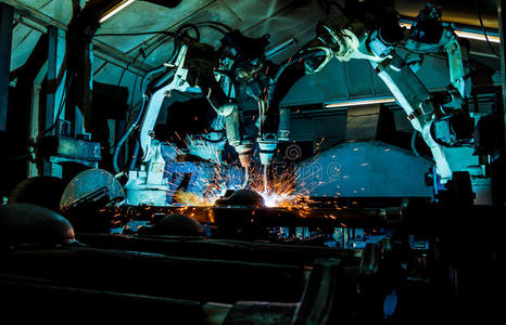 焊接 技术 自动化 装配 重的 植物 汽车 行业 工厂 电子学