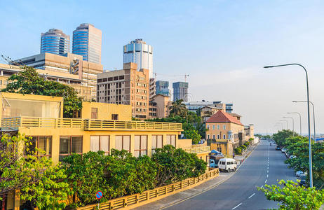 图里 城市 高的 海岸 灯塔 地标 堡垒 街道 指向 摩天大楼